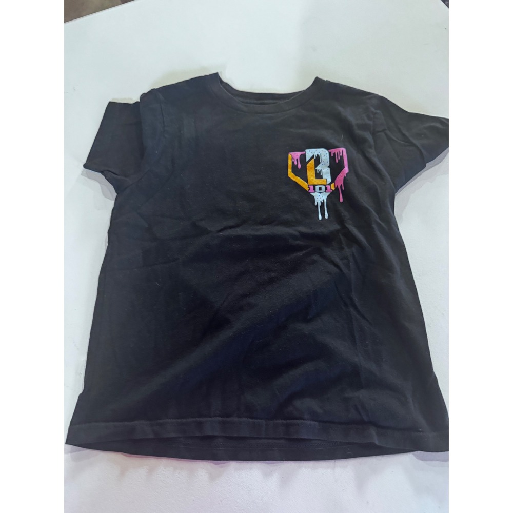 Baseball Lifestyle 101 Kids Youth Medium Black Ice Cream Graphic T-Shirt 2F03
